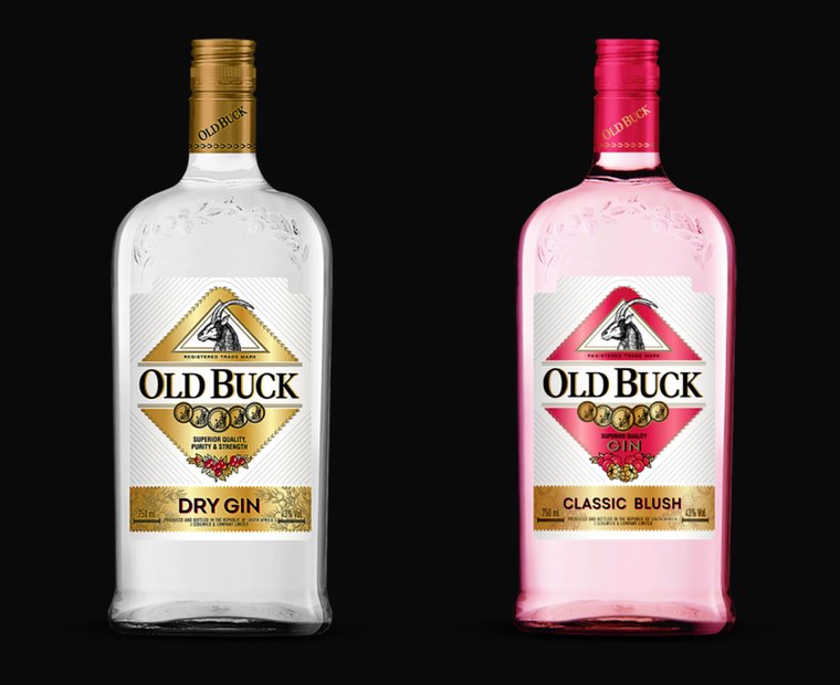 Old Buck Gin, Dry and Classic Blush